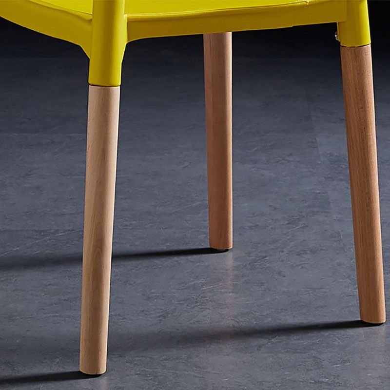 Scandinavian Design Open Back Dining Side Chairs Plastic Dining Armless Chair Clearhalo ' kitchen&dining_furn' 'Dining Chairs' 'Dining Tables & Seating' 'dining_chair' 'furn' 'furn_dining_chair' 'Furniture' 'furniture_dining_chair' 'Kitchen & Dining Furniture' 'kitchen' 1200x1200_8aea6568-d6e6-4442-b824-0aac3a36d121