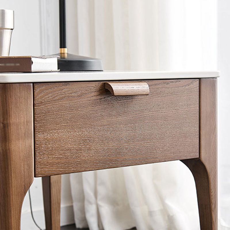 Square Solid Wood 4 Legs End Table Modern Brown/Black Side Table with Storage Clearhalo 'Coffee & Accent Tables' 'End & Side Tables' 'end_side_table' 'end_side_tables' 'furn' 'furn_end_side_tables' 'Furniture' 'furniture_end_side_table' 'Living Room Furniture' 1200x1200_8aea8645-4f8c-46a7-b148-736a5f9f46fb