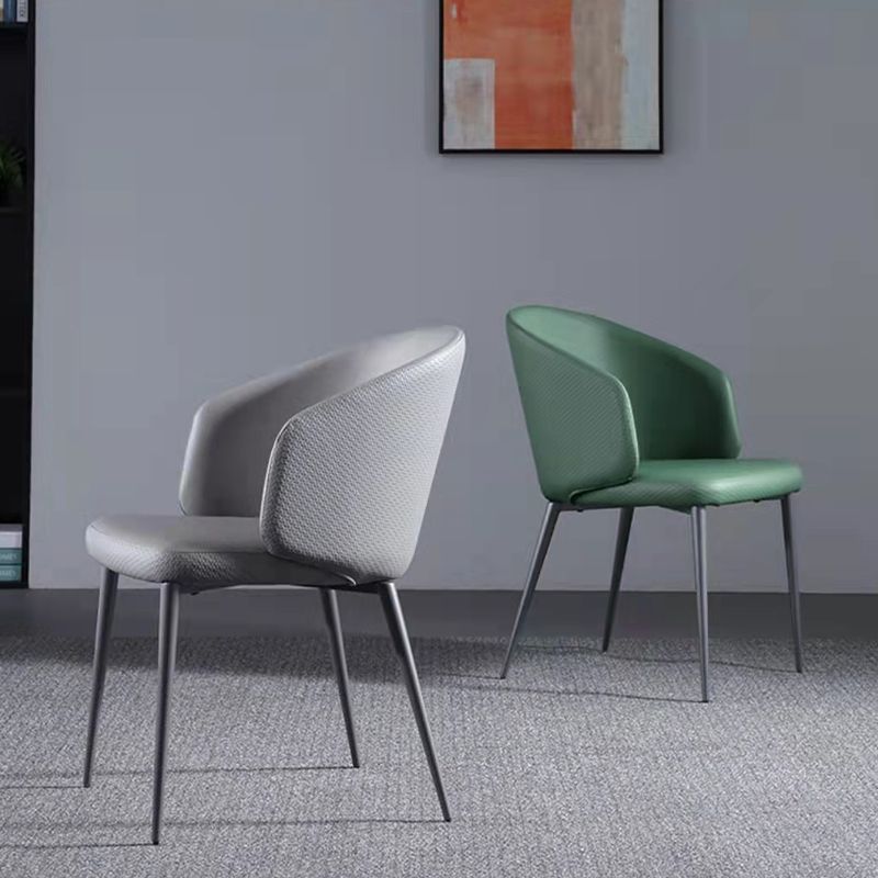 Modern Dining Chair with Metal Legs Upholstered Side Chair for Home Clearhalo 'Dining Chairs' 'Dining Tables & Seating' 'dining_chair' 'furn' 'furn_dining_chair' 'Furniture' 'Kitchen & Dining Furniture' 1200x1200_8aeb143f-ca8d-4bd7-8874-ef8656f254fd