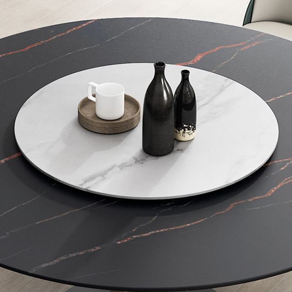 Modern Standard Round Shape Dining Table Sintered Stone Kitchen Dining Table with Pedestal Base Clearhalo ' dining_table' 'Dining Tables & Seating' 'Dining Tables' 'furn' 'furn_dining_table' 'Furniture' 'furniture_dining_table' 'Kitchen & Dining Furniture' 'kitchen&dining_furn' 'kitchen' 'kitchen_dining_table' 1200x1200_8aeb444a-6775-4cae-b811-30b1038cfc10