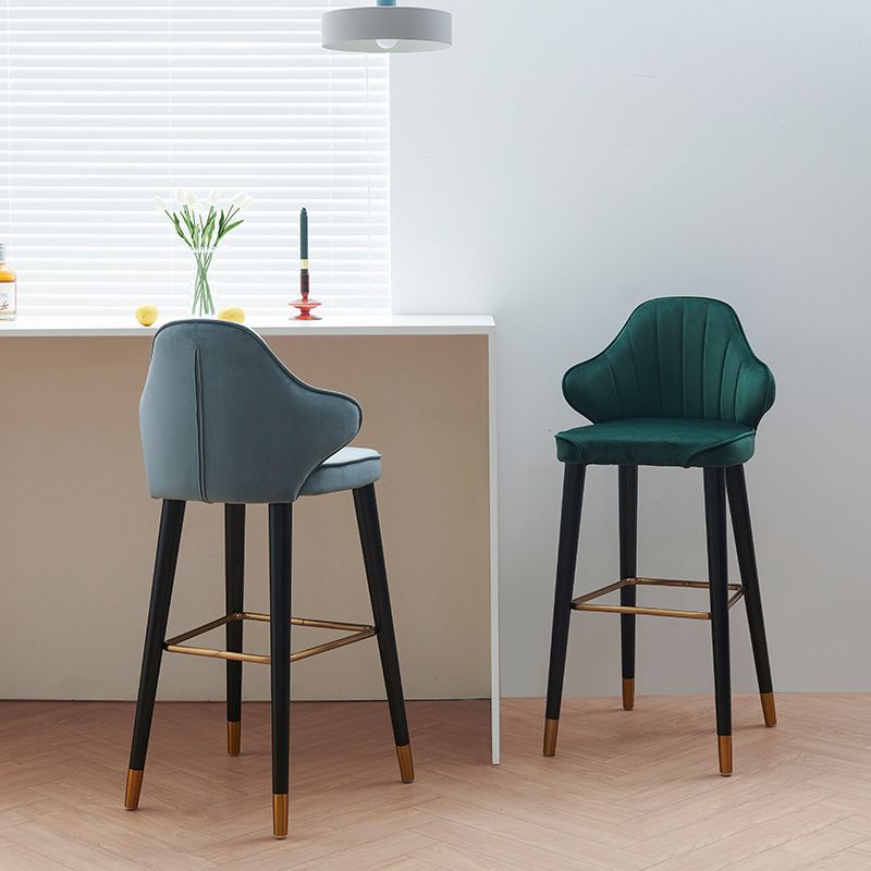 Glam Upholstered Counter Height Stool Adjustable Height Bar Stool Clearhalo 'Bar Furniture' 'Bar Stools' 'bar_stools' 'furn' 'furn_bar_stools' 'Furniture' 'Kitchen & Dining Furniture' 1200x1200_8aeb7255-8bc5-47d7-bd97-c49c22d3b869