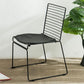 Metal Modern Style Side Chair Ladder Back Chair for Patio Use