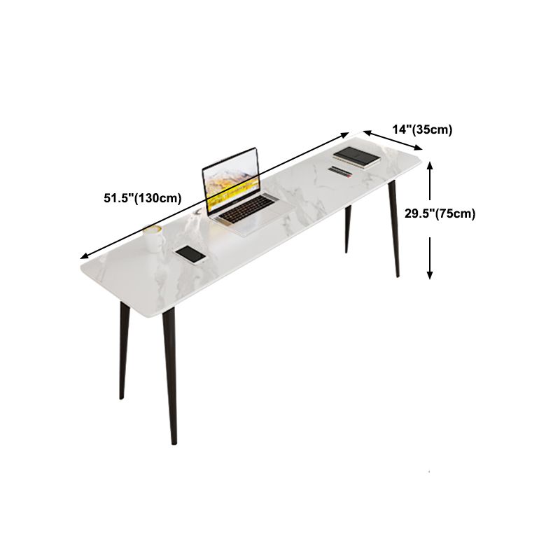 Industrial Rectangular Writing Desk Home Stone Office Desk with Metal Legs Clearhalo 'furn' 'furn_office_desk' 'Furniture' 'Office Desks' 'Office Furniture' 'office_desk' 1200x1200_8aedb9e3-2926-43bb-a48f-c97f81cc7363