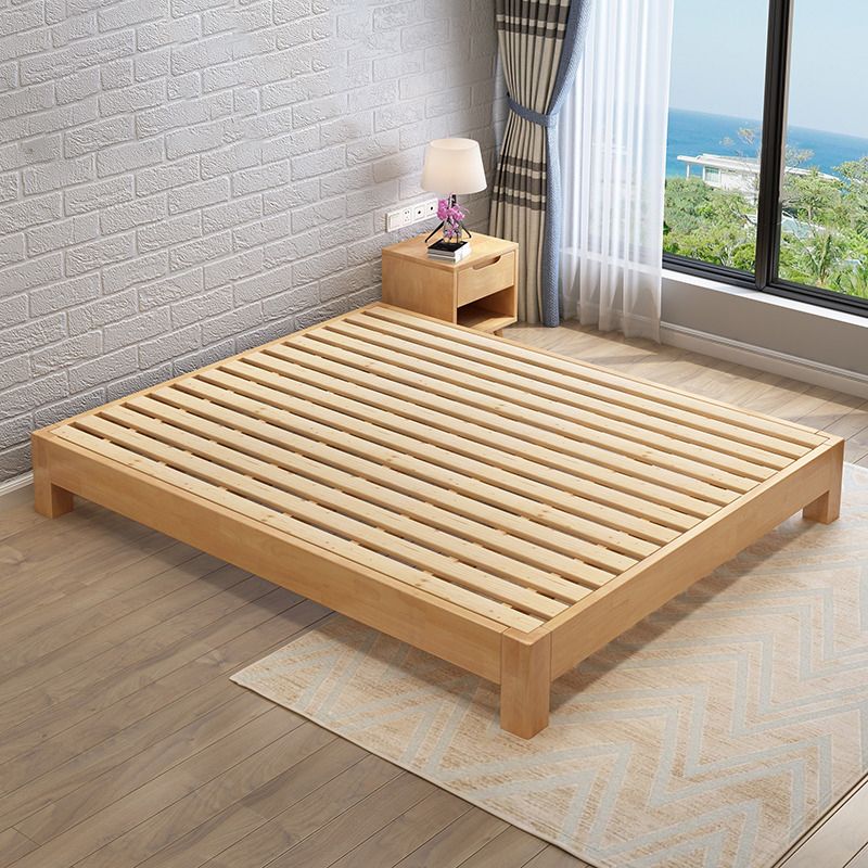Eigentijdse vaste kleur houten bedframe 9,84 "h tatami bed