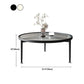Modern Minimalist Round Glass Coffee Cocktail Table - 17.72" H