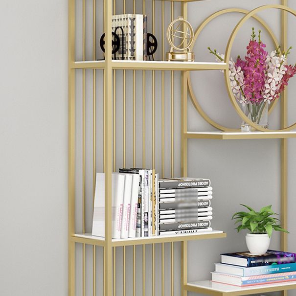 70.87"H Bookshelf Glam Style Open Back Bookcase for Home Office Study Room Clearhalo 'Bookcases' 'furn' 'furn_bookcases' 'Furniture' 'furniture_bookcases' 'kitchen' 'kitchen_bookcases' 'Living Room Furniture' 'Office Furniture' 1200x1200_8af1017f-4521-4e20-a223-cf5df3fef104