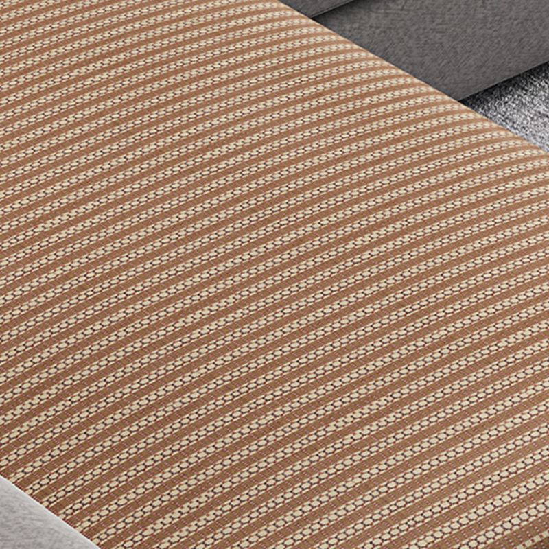 Moderne Stoffsofa & Chaise Quadratarmsofa mit Oberkissen