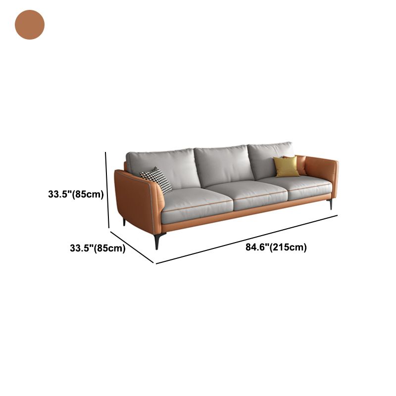Stain Resistant Faux Leather Contemporary Standard Sofa Couch Clearhalo 'furn' 'furn_sofas' 'Furniture' 'furniture_sofas' 'Living Room Furniture' 'Sofa' 'sofas' 1200x1200_8af1dc67-0bf5-4d41-9982-e70bec5453c2