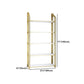 Glam Style Bookshelf Open Back Gold Bookcase for Home Office and Study Room Clearhalo 'Bookcases' 'furn' 'furn_bookcases' 'Furniture' 'furniture_bookcases' 'kitchen' 'kitchen_bookcases' 'Living Room Furniture' 'Office Furniture' 1200x1200_8af28bd0-7ccf-4430-9c03-cd575e38b650