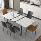 Modern 1/4/5/7 Pieces Scalable Dinette Set with Sintered Stone Top White Dining Table Set Clearhalo 'Dining Room Sets' 'Dining Tables & Seating' 'dining_room_set' 'furn' 'furn_dining_room_set' 'Furniture' 'furniture_dining_room_set' 'Kitchen & Dining Furniture' 1200x1200_8af3da5e-c94f-4f53-ace8-7ab7beb8b353