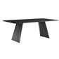 Set da tavolo da pranzo in pietra nera 1/2/4/5/7 pezzi Metal Dinette Modern Dinette