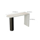 Contemporary White Wood Bar Table Double Pedestal  Bar Dining Table