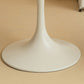 Modern Style Round Dining Table Tulip Home Table with Metal Base