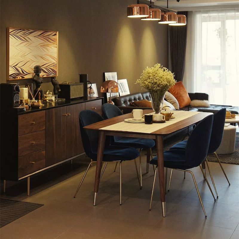 Moderno 6 cassetti Sideboard Pine in legno massiccio tavolo a buffet per soggiorno per soggiorno