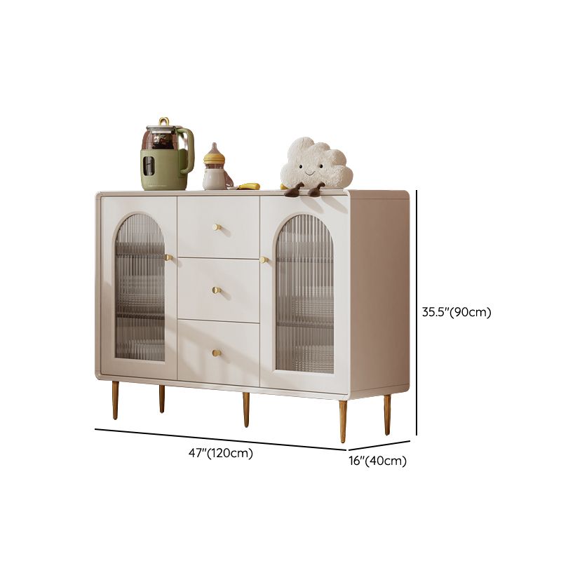 Cabinete de aparador contemporáneo Mesa de madera de faux con piernas para la cocina