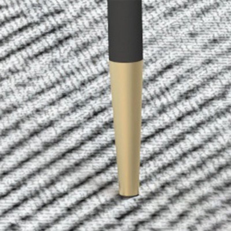 Stile glam con 2 cassetti tavolino in metallo in metallo in metallo nero in top nero/nero