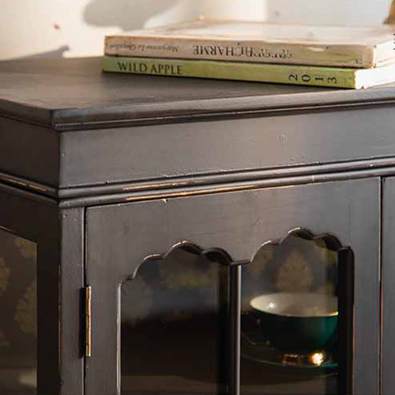 Traditional Curio Cabinet Solid Wood Glass Doors Display Stand Clearhalo 'Display & China Cabinets' 'display_china_cabinets' 'furn' 'furn_display_china_cabinets' 'Furniture' 'Kitchen & Dining Furniture' 1200x1200_8afdbb67-d559-44e7-8b7d-d23b5e05445d