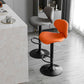 Scandinavian Matte Finish Adjustable Height Swivel Bar Stool Leather Home Stool Clearhalo 'Bar Furniture' 'Bar Stools' 'bar_stools' 'furn' 'furn_bar_stools' 'Furniture' 'furniture_bar_stools' 'Kitchen & Dining Furniture' 1200x1200_8afe5ac1-5fb0-4f77-a343-a4f12b87cf6e