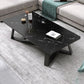 18"H Contemporary Coffee Table Stone Rectangle Cocktail Table Clearhalo 'Coffee & Accent Tables' 'Coffee Tables' 'coffee_tables' 'furn' 'furn_coffee_tables' 'Furniture' 'Living Room Furniture' 1200x1200_8aff15ad-811e-4726-a2d9-a3e252ce008f