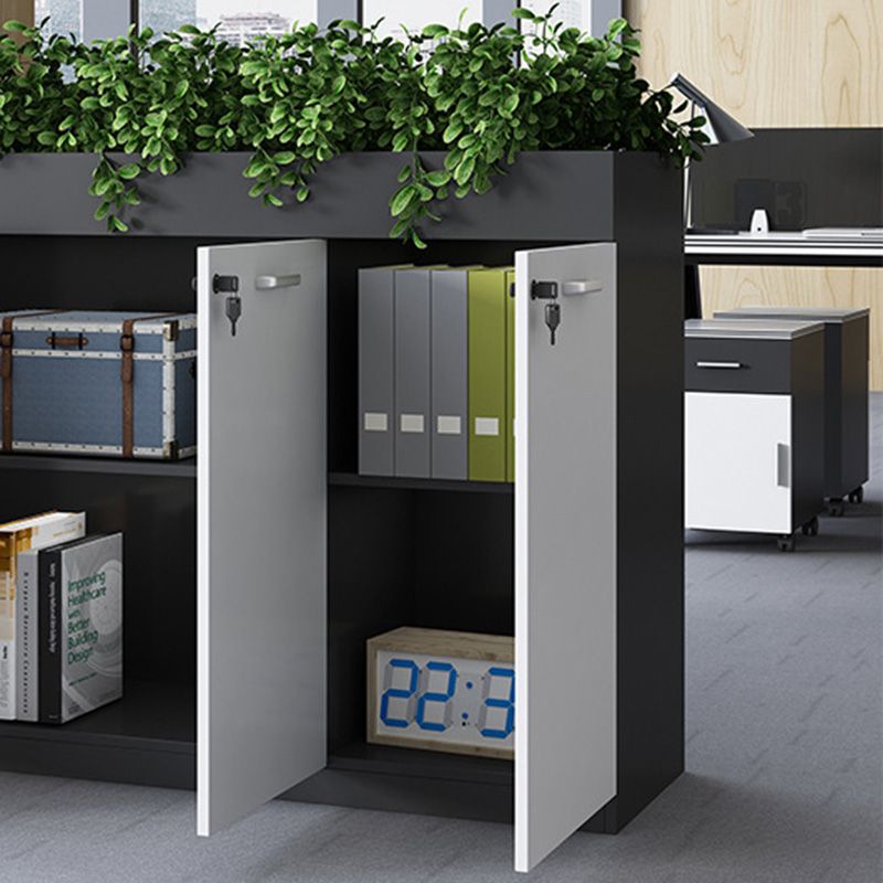 11.8 "W Wood Bidacte avec bibliothèque géométrique Multi couches dans Dark Taupe (sans plante)