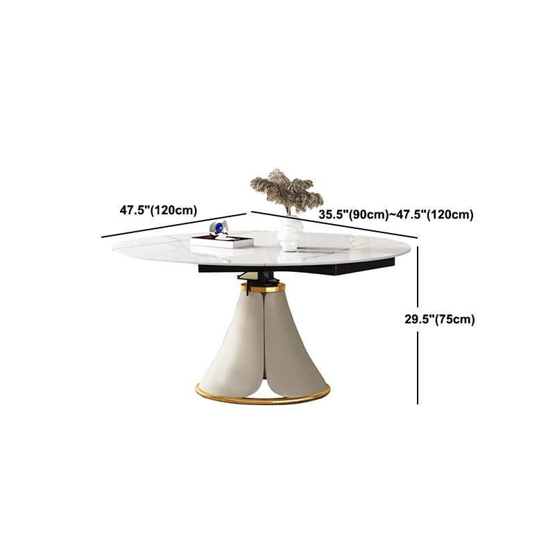 Modern 1/4/7 Pieces Dining Set Round Stone Dining Table for Dining Room