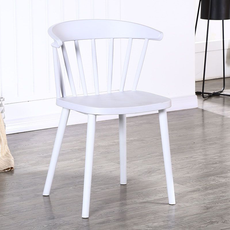 Scandinavian Plastic Side Chair Windsor Back Indoor-Outdoor Chair Clearhalo 'Dining Chairs' 'Dining Tables & Seating' 'dining_chair' 'furn' 'furn_dining_chair' 'Furniture' 'furniture_dining_chair' 'Kitchen & Dining Furniture' 1200x1200_8b06b990-3947-478e-aaaa-2bfa5e20c5c9