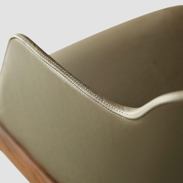 Scandinavian Leather Hotel Arm Chair Matte Finish Solid Back Dining Chair (Set of 2) Clearhalo ' kitchen&dining_furn' 'Dining Chairs' 'Dining Tables & Seating' 'dining_chair' 'furn' 'furn_dining_chair' 'Furniture' 'furniture_dining_chair' 'Kitchen & Dining Furniture' 'kitchen' 1200x1200_8b06dfec-145a-4aef-88f6-f70a05042f5a