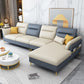 124.01" L x 70.86" W x 35.43" H Faux Leather Sectional Pillow Top Arm Sofa and Chaise Clearhalo 'furn' 'furn_sectionals' 'Furniture' 'furniture_sectionals' 'kitchen' 'kitchen_sectionals' 'Living Room Furniture' 'Sectionals' 1200x1200_8b09cd4a-10fa-4648-b3f9-2afd408a6864