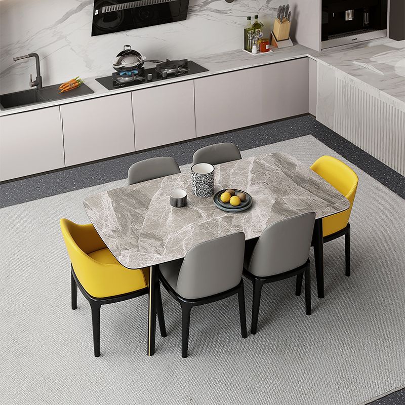 Industrial Style Dining Site Table Rectangle Stone Furniture with 4-foot Clearhalo ' dining_table' 'Dining Tables & Seating' 'Dining Tables' 'furn' 'furn_dining_table' 'Furniture' 'furniture_dining_table' 'Kitchen & Dining Furniture' 'kitchen&dining_furn' 'kitchen' 'kitchen_dining_table' 1200x1200_8b0c4579-4ed2-44db-bd4f-5ab3762e2f27