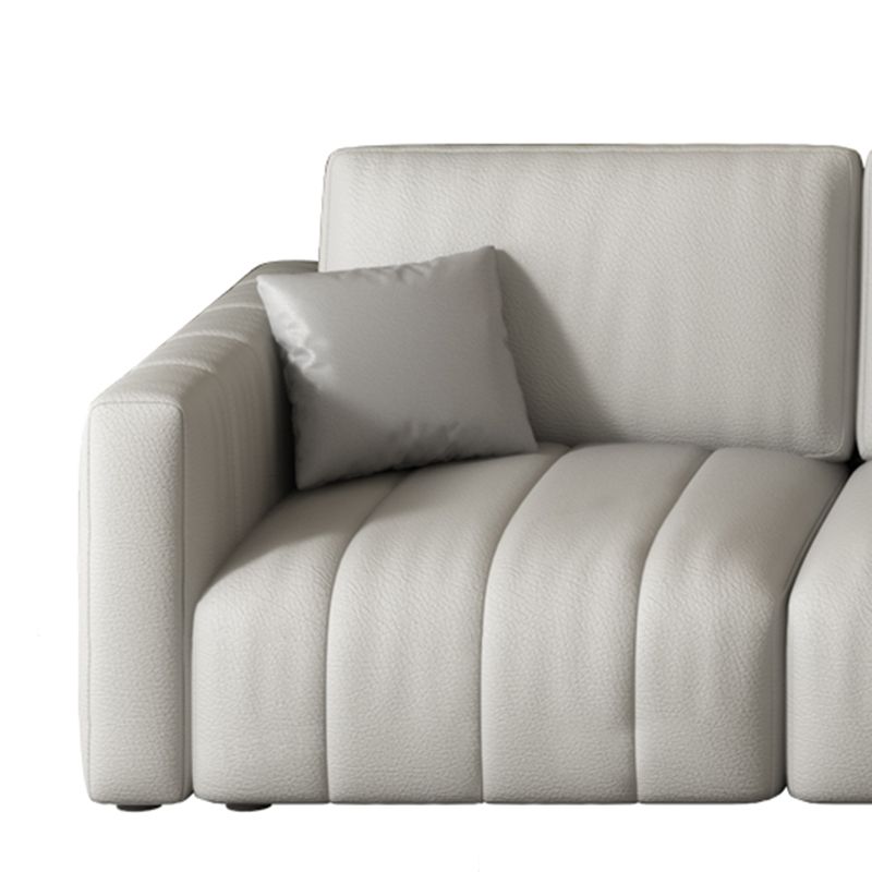 Le macchie scandinave-resistenti per il soggiorno del braccio quadrato di divano e chaise