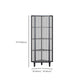 Contemporary Metal China Cabinet Glass Doors Display Cabinet with Doors for Dining Room