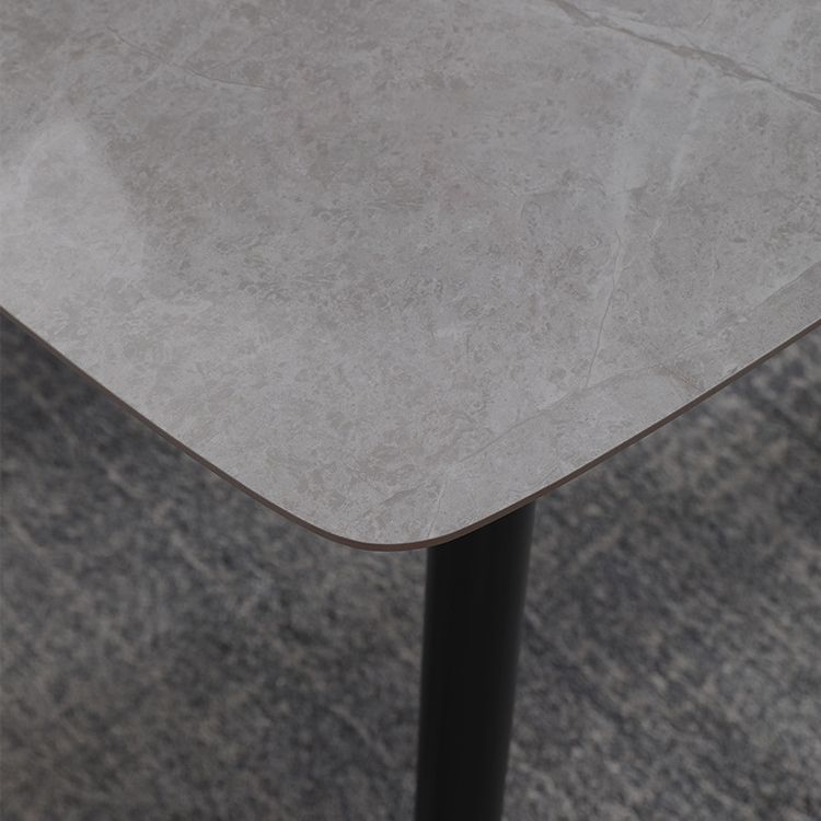 Minimalista 1/2/4/7 pezzi mobili tavolo da pranzo rettangolo di pietra impostata in grigio