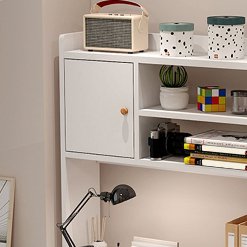 Contemporary Wood Office Desk Rectangular Shape Task Desk with Drawer for Home