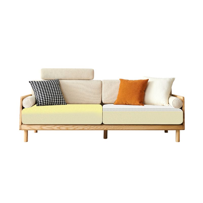 Ultra-Modern Linen Square Arm Sofa with Loose Back for Apartment and Living Room Clearhalo 'furn' 'furn_sofas' 'Furniture' 'furniture_sofas' 'kitchen' 'kitchen_sofas' 'Living Room Furniture' 'Sofa' 'sofas' 1200x1200_8b1093e7-b811-434b-9f08-25d27cabfe53