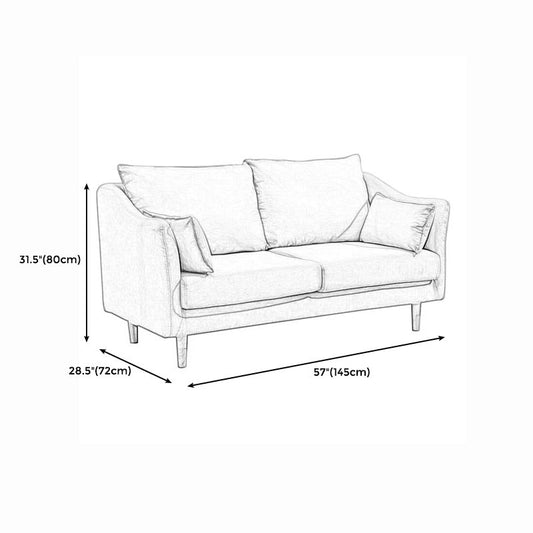 Modern Style Square Armrest Sponge Cushion Multicolor Choice Cloth Art Sofa Clearhalo 'furn' 'furn_sofas' 'Furniture' 'furniture_sofas' 'kitchen' 'kitchen_sofas' 'Living Room Furniture' 'Sofa' 'sofas' 1200x1200_8b11438e-af5e-42dc-984c-36577e377db8