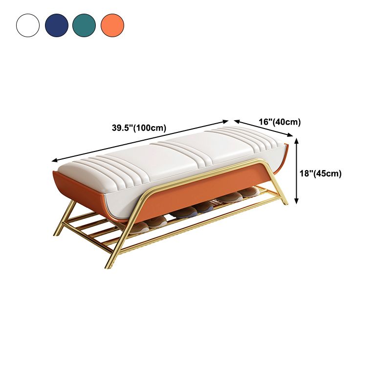 Glam Faux Leather Bench Flip Top Solid Color Bench for Living Room Clearhalo 'Benches' 'Chairs & Seating' 'furn' 'furn_benches' 'Furniture' 'Living Room Furniture' 1200x1200_8b119e29-9f80-4f93-b2b0-1ec5fb7607f0