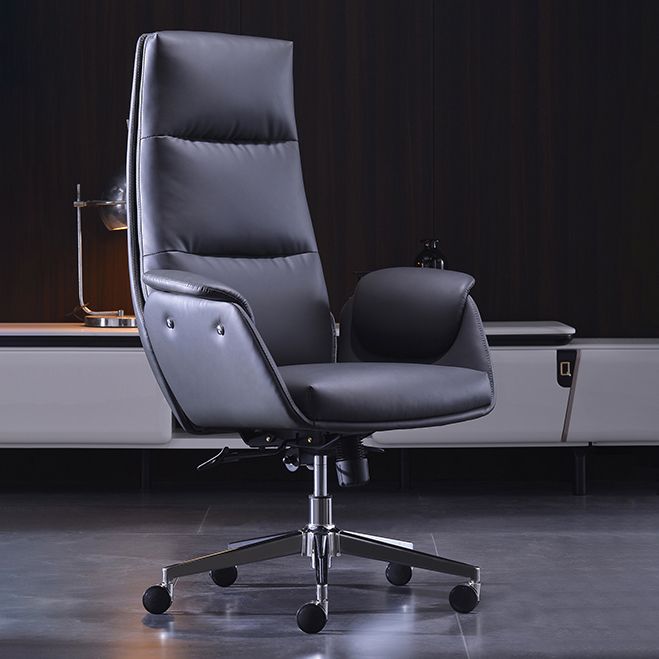 Office High Back Managers Chair Modern Armless Upholstered Executive Chair Clearhalo 'furn' 'furn_office_chair' 'Furniture' 'Office Chairs' 'Office Furniture' 'office_chair' 1200x1200_8b11a401-3762-4fd2-b103-536dcf7088ab