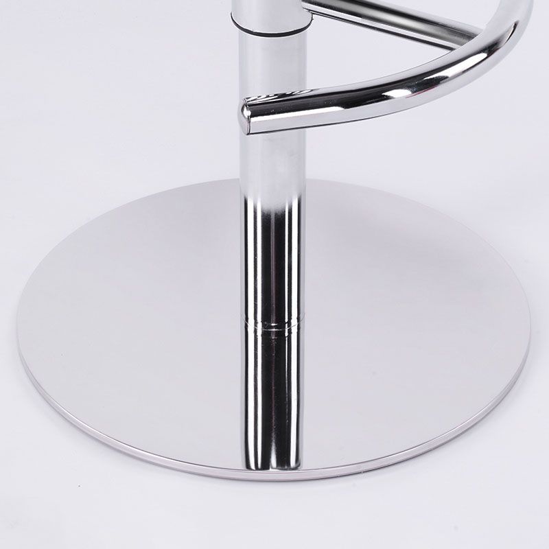 Adjustable Armless Swivel Barstools Saddle Seat Bar Stool with Chrome Base