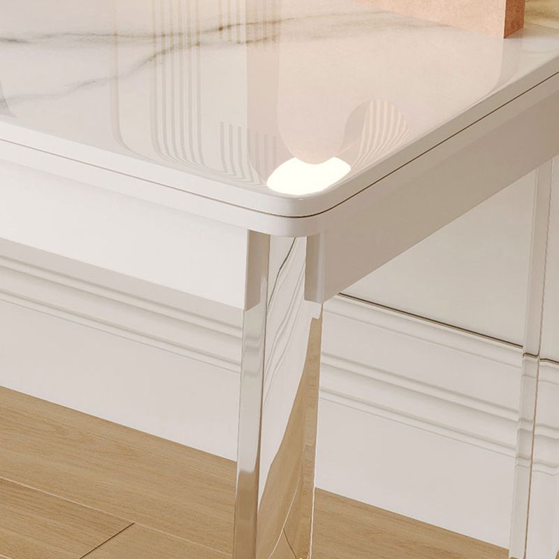 Modern Rectangular Shaped Office Table Stone Writing Desk in White Clearhalo 'furn' 'furn_office_desk' 'Furniture' 'Office Desks' 'Office Furniture' 'office_desk' 1200x1200_8b11c8fb-6dc6-46ec-b1fe-00cc470c3d80