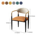 Modern Style Dining Chair Faux Leather Open Back Arm Chair for Home Clearhalo 'Dining Chairs' 'Dining Tables & Seating' 'dining_chair' 'furn' 'furn_dining_chair' 'Furniture' 'furniture_dining_chair' 'Kitchen & Dining Furniture' 1200x1200_8b1226bf-22d8-487f-9003-bc426dd99ab0