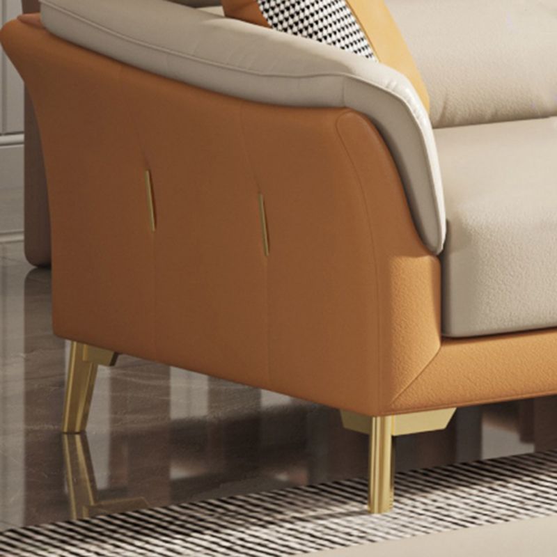 Faux Lederfärbung resistent wasserdicht ausgestattet Arm Modern Sofa Couch