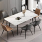 Sintered Stone White Dining Table Simplicity 4 Legs Table for Dining Room Clearhalo ' dining_table' 'Dining Tables & Seating' 'Dining Tables' 'Furniture' 'furniture_dining_table' 'Kitchen & Dining Furniture' 'kitchen&dining_furn' 'kitchen' 'kitchen_dining_table' 1200x1200_8b13ae2e-3031-4d7b-b50e-d899c4c71d91