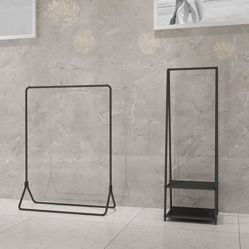 Kit de entrada de riel colgante contemporáneo de árbol de metal en negro