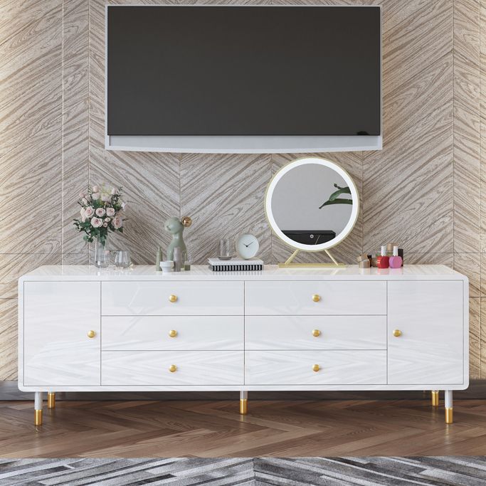 Moderno cuffia da pranzo in legno semplice credenza con cassetto per soggiorno senza specchio