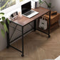 Bureau rectangulaire à la maison pliante de 15,7 pouces de largeur de largeur avec roues lance-roues