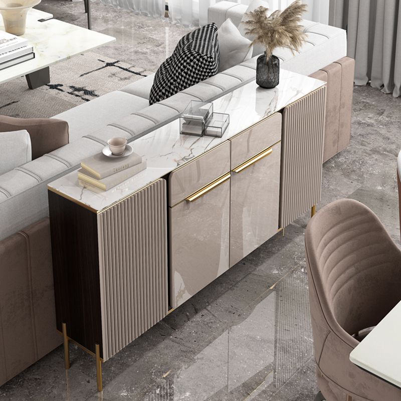 Stone contemporanea sala da pranzo sideboidali regolabili.