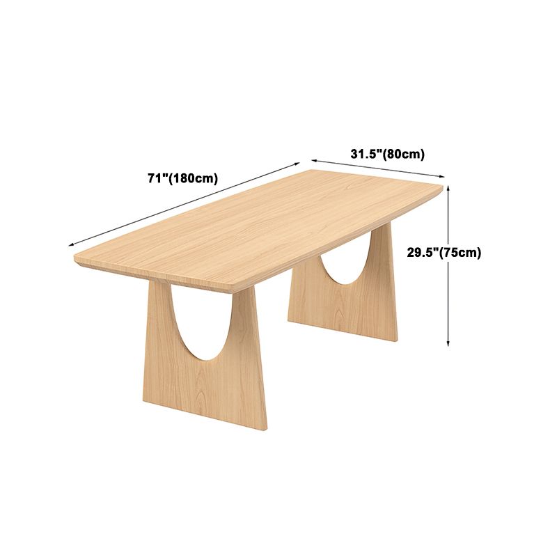 1/2/4/5/7ピース長方形のダイニングセット木製の椅子付きソリッドウッドダイニングテーブル