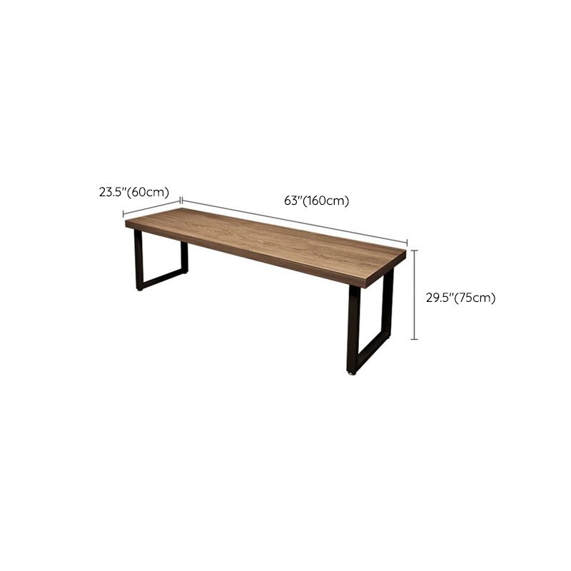 Modern Solid Wood Computer Desk Sled Base 29.53