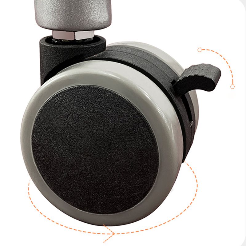 Escritorio moderno de madera maciza con escritorio base de forma de metal de metal