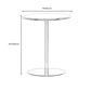 Round Metallic Side Table Contemporary Pedestal Side End Table Clearhalo 'Coffee & Accent Tables' 'End & Side Tables' 'end_side_table' 'Furniture' 'furniture_end_side_table' 'Living Room Furniture' 1200x1200_8b1930ef-9a75-408c-87a2-325366531b85
